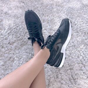 Nike Black & White Waffle Sneakers